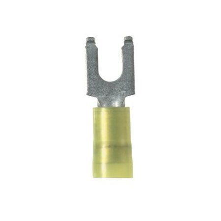 Panduit Flanged Fork Terminal, nylon insulated,  PN10-8FF-D